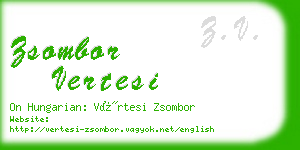 zsombor vertesi business card